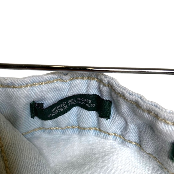 Wild Fable Distressed Jean Shorts Raw Hem Pockets Size 18 - Picture 6 of 8